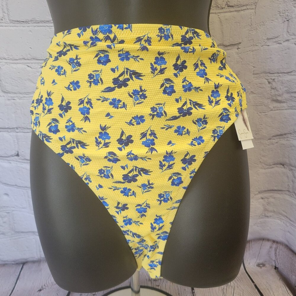 Jessica Simpson Floral Delight High Waist Bikini Bottoms